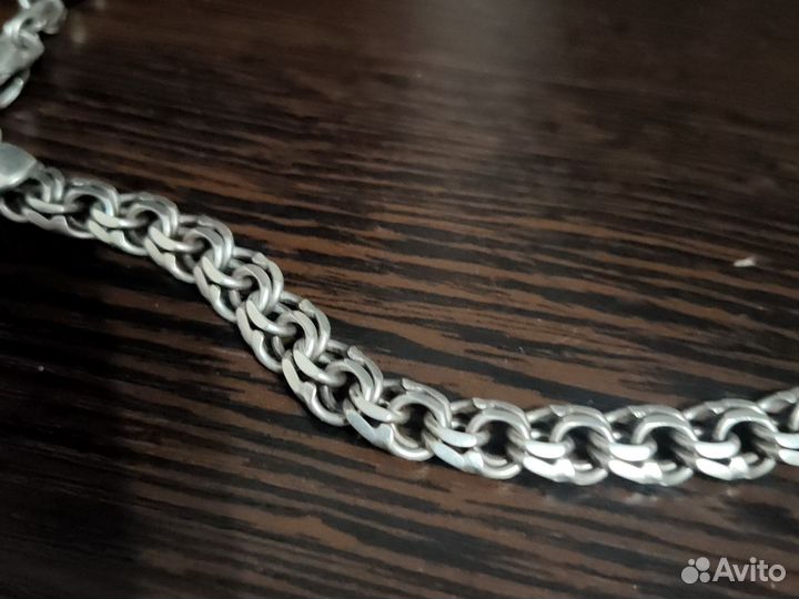 Мужская серебряная цепь