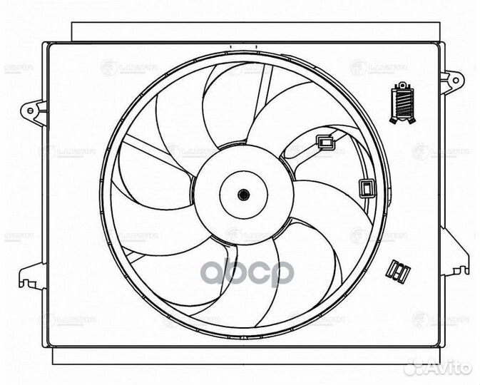 Э/вентилятор охл. для а/м KIA Optima IV (15) 2