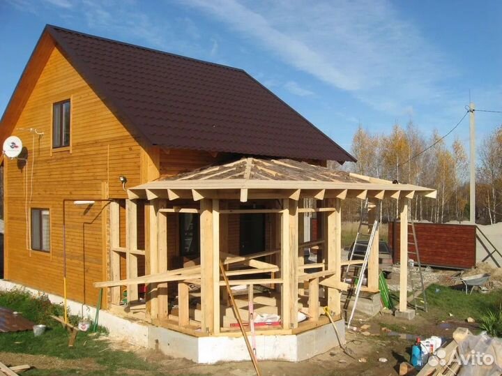 Веранды бани