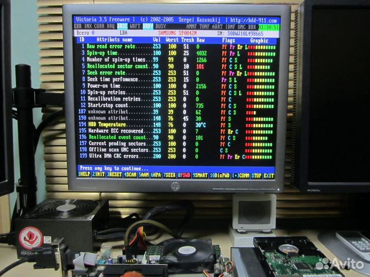 HDD Samsung SP0842N (80GB) IDE рабочий №34