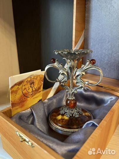 Подсвечник из серебра