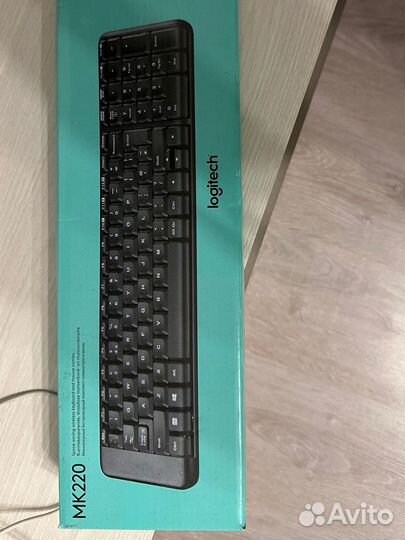 Клавиатура+мышь беспроводная Logitech MK220 черный