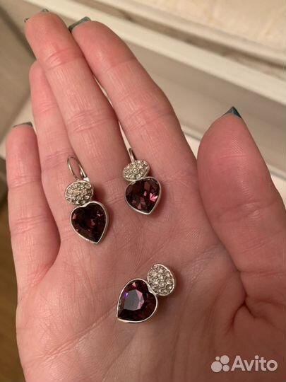 Серьги + подвеска