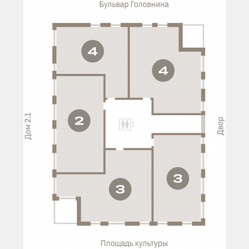 3-к. квартира, 199,2 м², 8/15 эт.