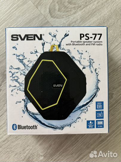 Портативная колонка bluetooth sven