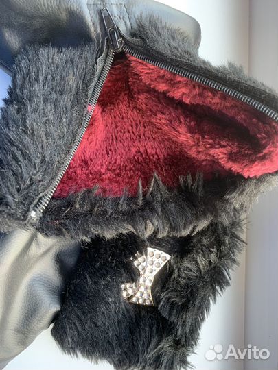 Кожаные носки с мехом