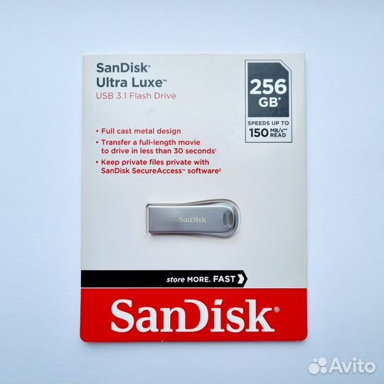 SanDisk 256 Гб Ultra Luxe USB 3.1