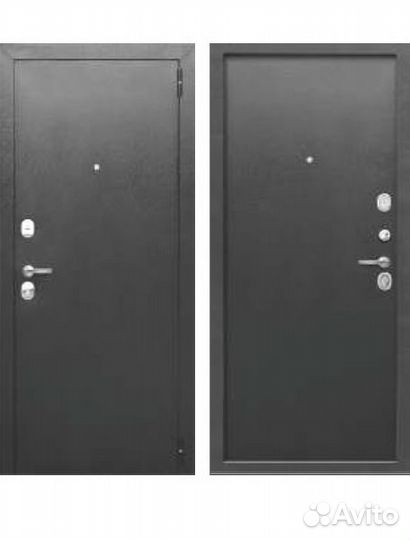 Входная дверь 7.5 см Гарда Серебро металл/металл