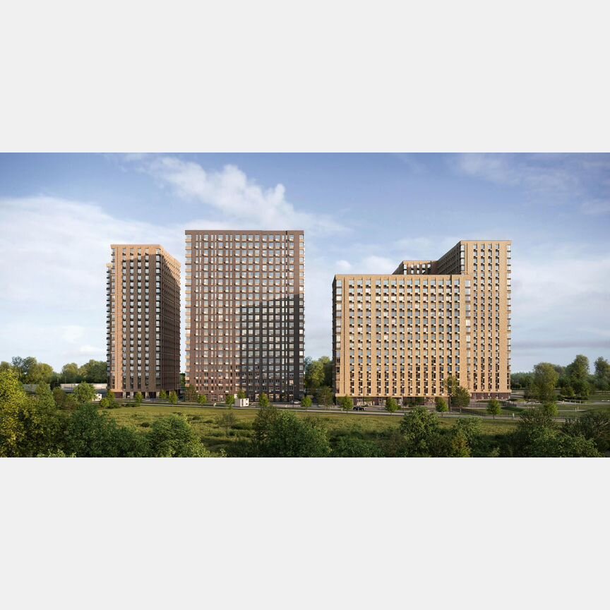 2-к. апартаменты, 61,8 м², 9/23 эт.