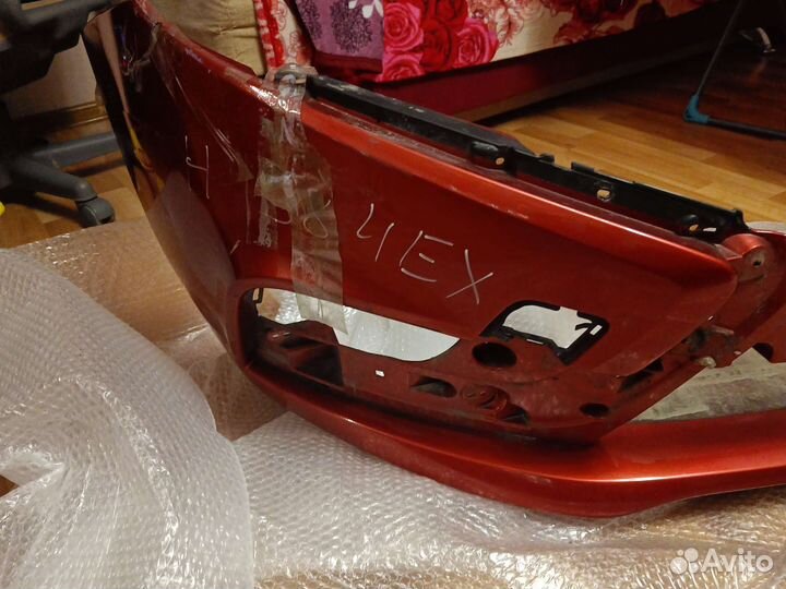 Бампер передний vesta сердолик