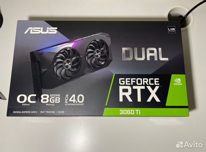 Видеокарта asus Dual GeForce RTX 3060TiV2OC