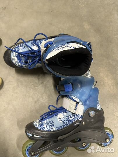 Роликовые коньки детские раздвижные 34-37