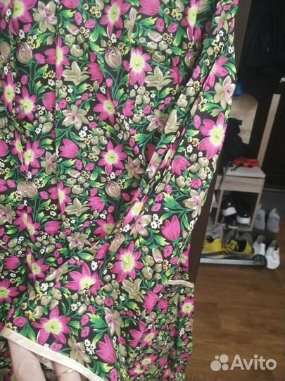 Халат-платье женское, длинный рукав