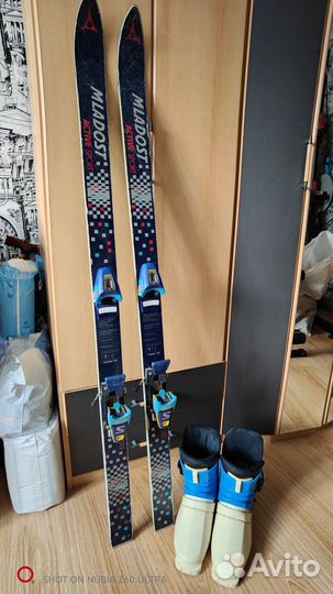 Горные лыжи детские 140 см комплект