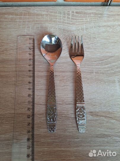 Набор ложка, вилка детская.Россия