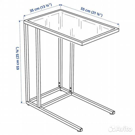 Журнальный столик IKEA Витшё