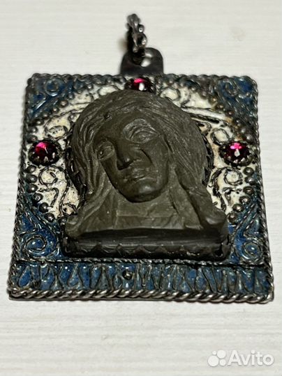 Икона старинная нательная