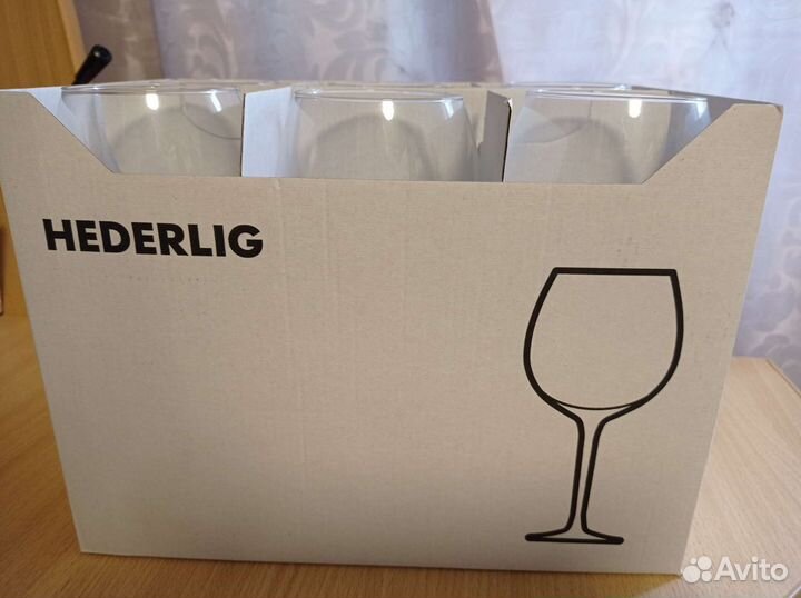 Бокалы для вина IKEA 6 штук