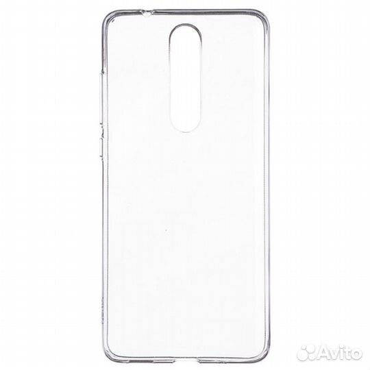 Фирменная Накладка на Nokia 5.1 Plus (прозрачная)