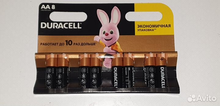 AA Батарейка Duracell Basic CN LR6-2BL MN1500, 8шт