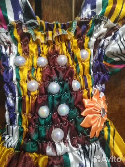 Узбекский народный платье девочки Ручная работа