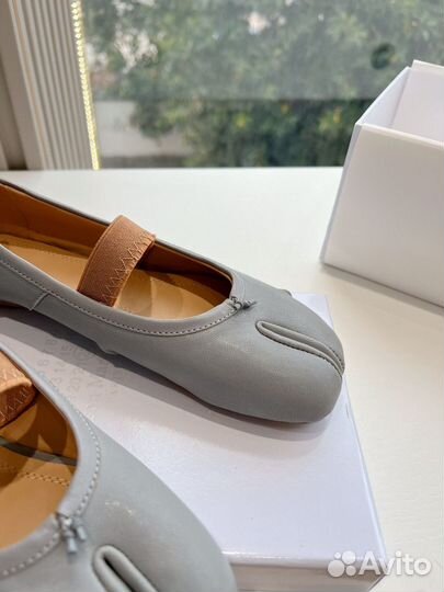 Балетки таби Maison Margiela кожаные premium