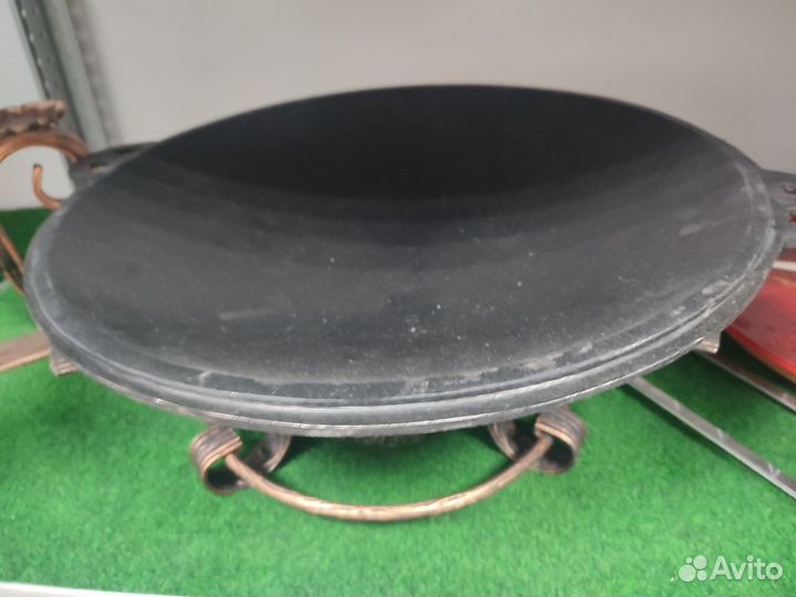 Садж чугунный узбекский с подставкой