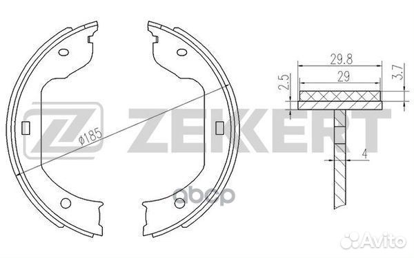 Колодки торм. бараб. задн. BMW 3 (E46) 00- 5