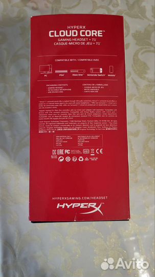 Игровые наушники HyperX Cloud Core 7.1