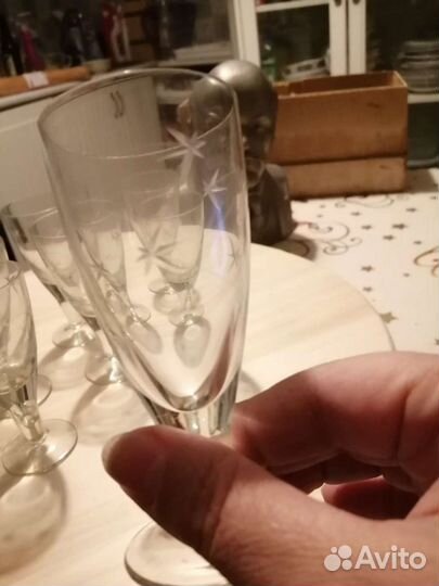 Винтаж СССР. Рюмочки хрусталь