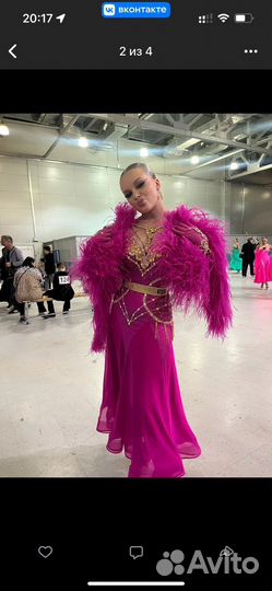 Платье для европейской программы Ю2 и старше