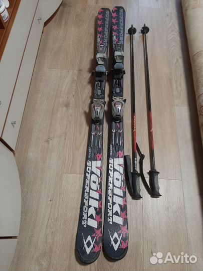 Горные лыжи и ботинки женские комплект