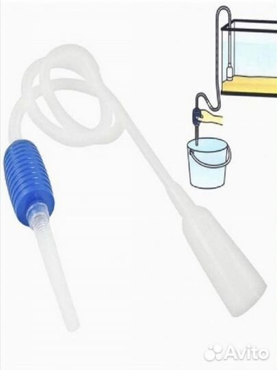 Сачок для рыбок, сифон для чистки аквариума