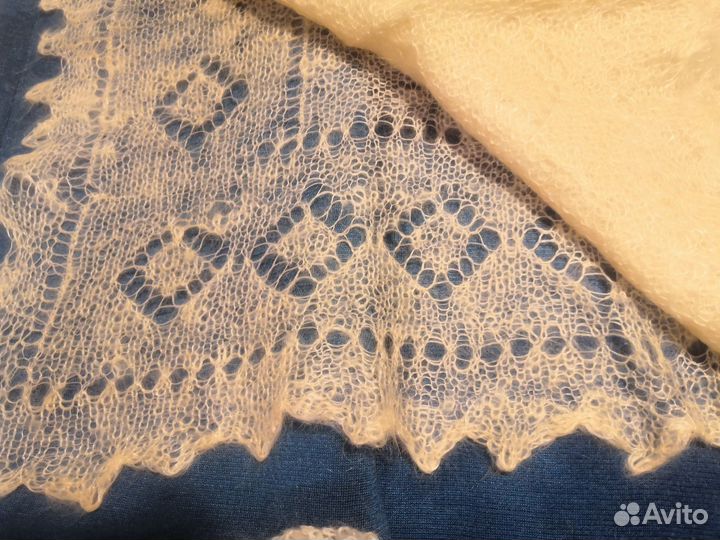 Оренбургский пуховый платок паутинка