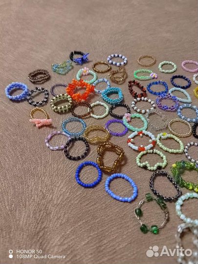 Кольцо из бисера