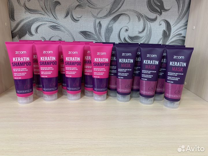 Zoom Keratin шампунь и маска для ухода за волосами