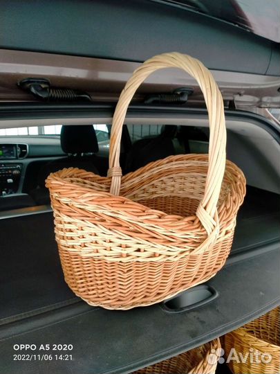 Корзина плетеная для грибов