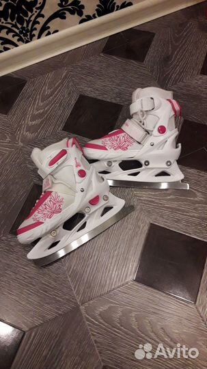 Коньки для девочки 29-32 раздвижной