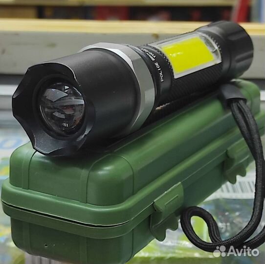 Фонарик светодиодный тактический аккумуляторный