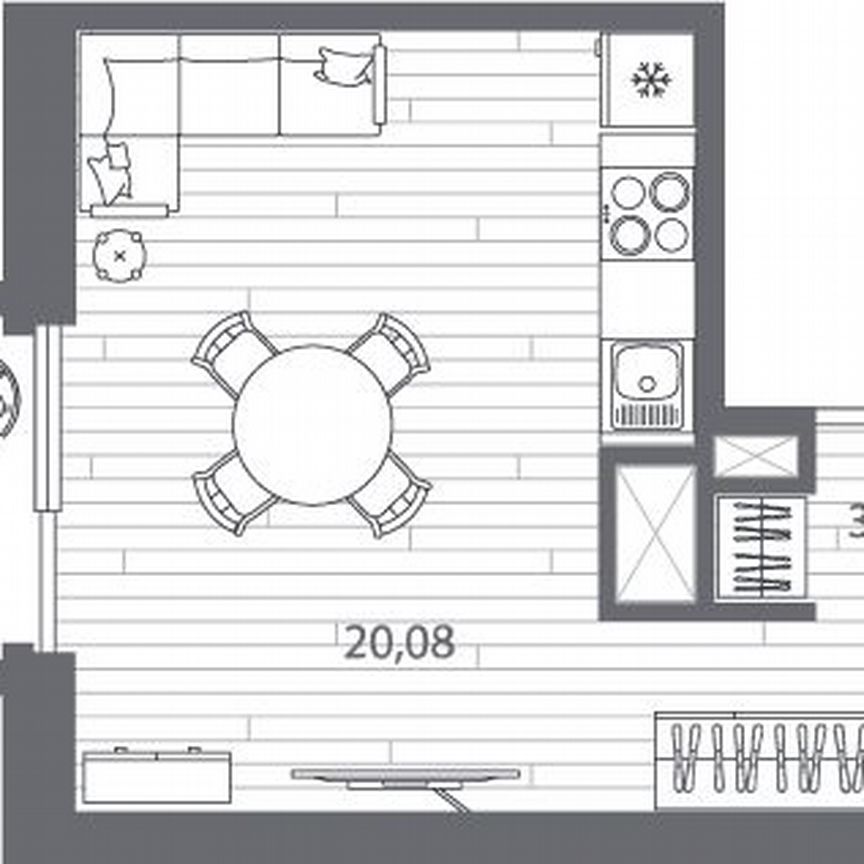 Квартира-студия, 28 м², 13/13 эт.