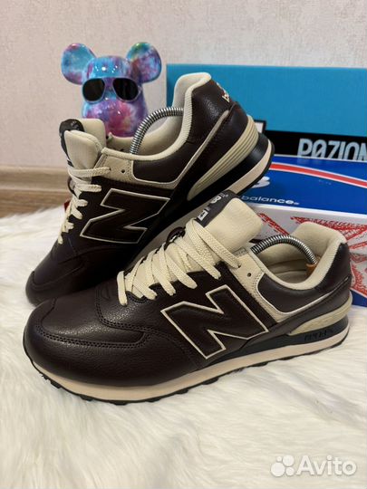 Р47 New Balance 574 Classic кожаные кроссовки