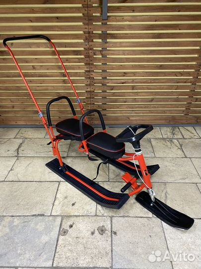 Снегокат детский для двоих