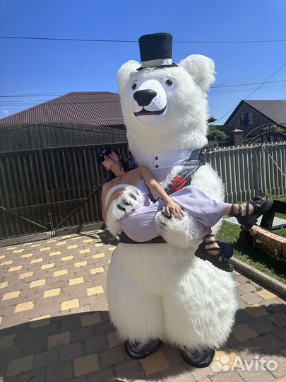 Ростовая кукла медведь умка (аниматоры )