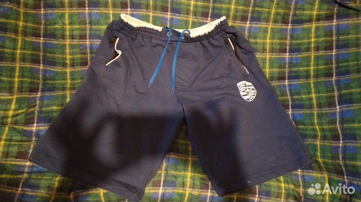 Мужские синие шорты Порше (родные) 50 - 52 хлопок