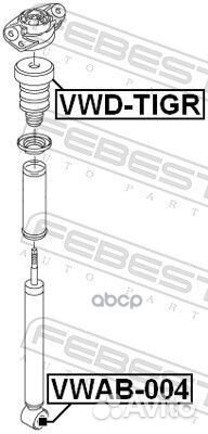 Отбойник амортизатора VW passat 05- зад