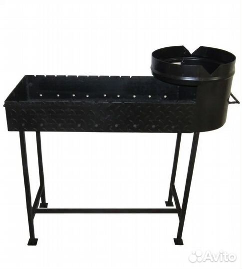 Мангал разборный стенки 3мм с печкой для казана