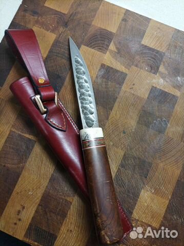 Якутский нож сталь дамасская