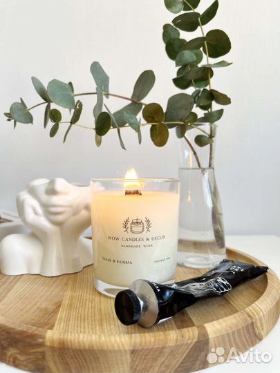 Свечи ручной работы из кокосового и соевого воска