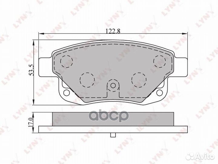 Колодки торм. диск. задн. ford Transit 06/Tra