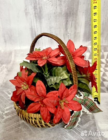 Букет в корзинке декор